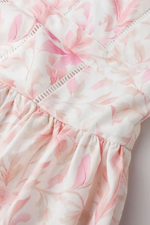 Tasmin Midi Dress - Pink Print
