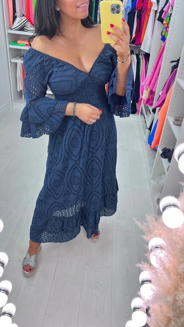 Nora Fashionable Dress with Ruffled Sleeves for Women Streetwear Style