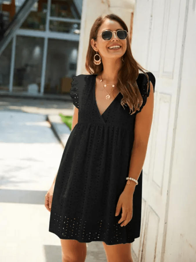 Liliana Comfortable Summer Dress with a V-neck for Women