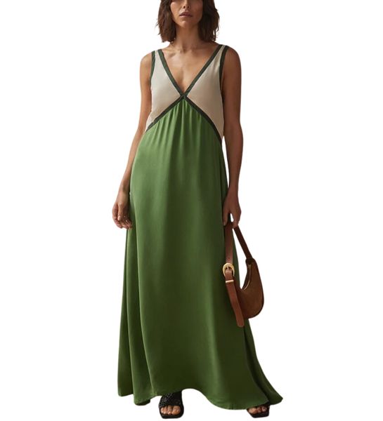 Jimena Statement V Neck Dress Occasion Edit