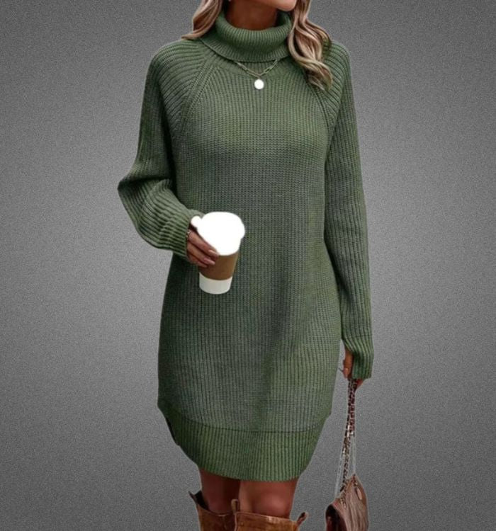 Verónica Elevated Warm Sweater Dress for Women Evening Wear Edit