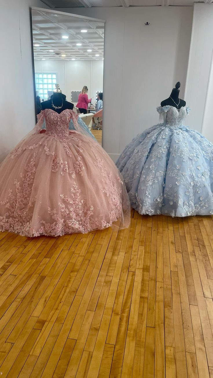 A Line Pink Quinceanera Dress Ball Gown Off Shoulder Sweet 16 Dress fg7367 - View 4 | VelvetHem