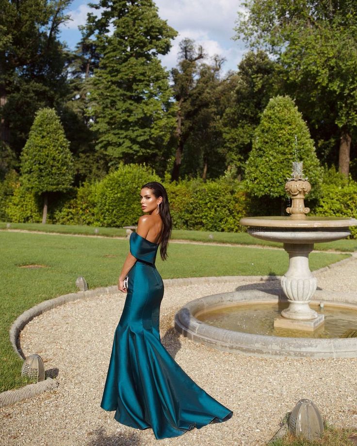 Off Shoulder Mermaid Long Prom Dress, Elegant Evening Party Dress fg7331 - View 4 | VelvetHem
