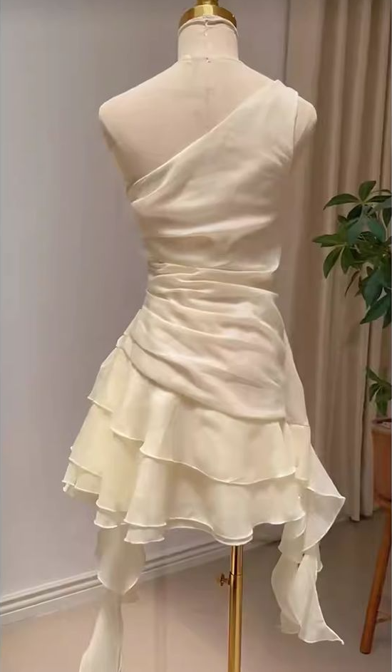 Chiffon Short elegant party gowns, short evening dress fg7374 - View 2 | VelvetHem