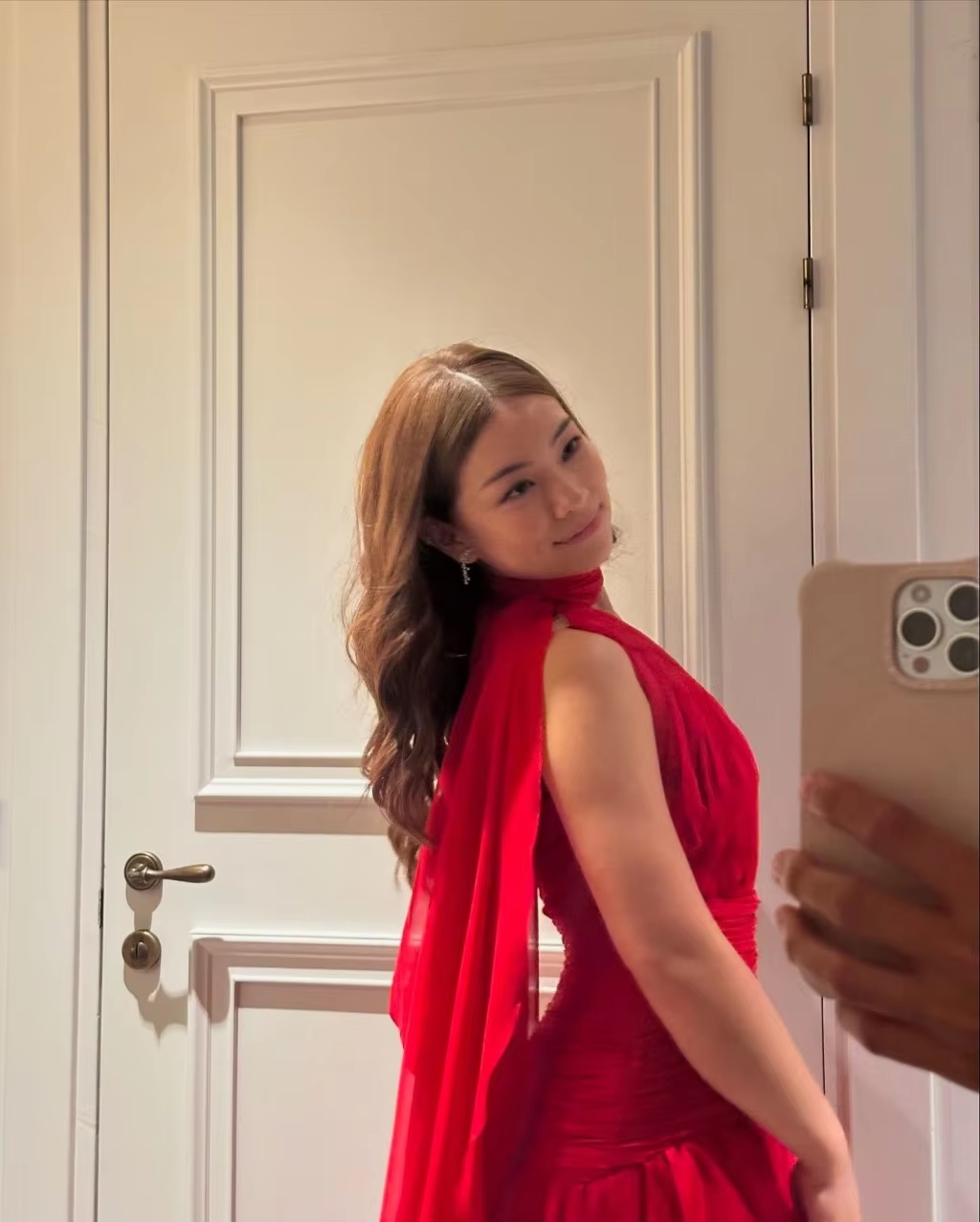 Red Evening Dress, Side Slit Party Dress For Women fg6266 - View 5 | VelvetHem