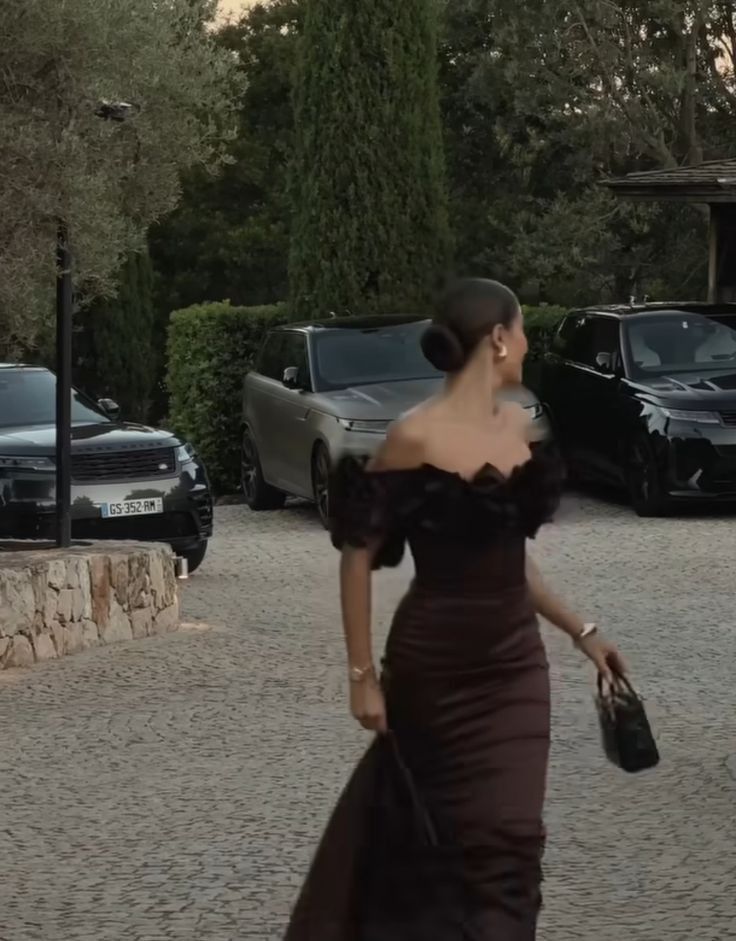 Brown Off The Shoulder Long Prom Dress Formal Dress fg7064 - View 2 | VelvetHem