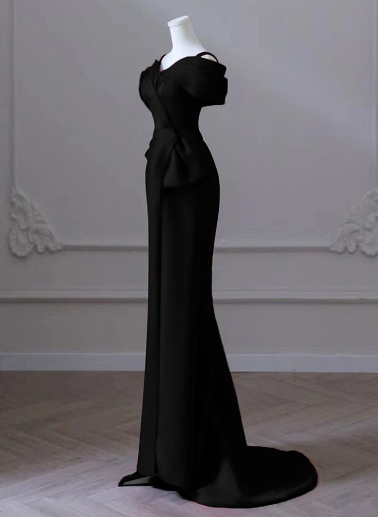Mermaid Sweetheart Off Shoulder Prom Dress, Satin Evening Dress fg7115 - View 2 | VelvetHem