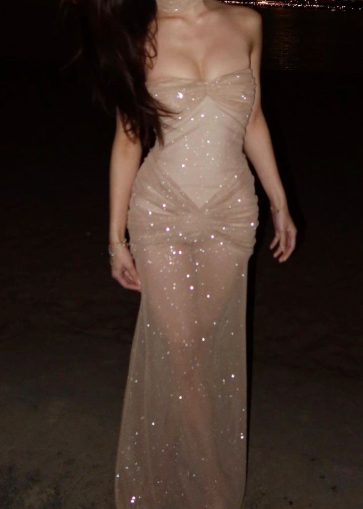 Glitter Sweetheart Mermaid Long Prom Dresses Long Evening Gown fg7141 - View 6 | VelvetHem