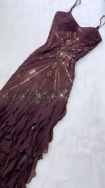 Spaghetti Straps Chiffon Prom Dresses With Beads Long Evening Gowns fg7202 - View 2 | VelvetHem