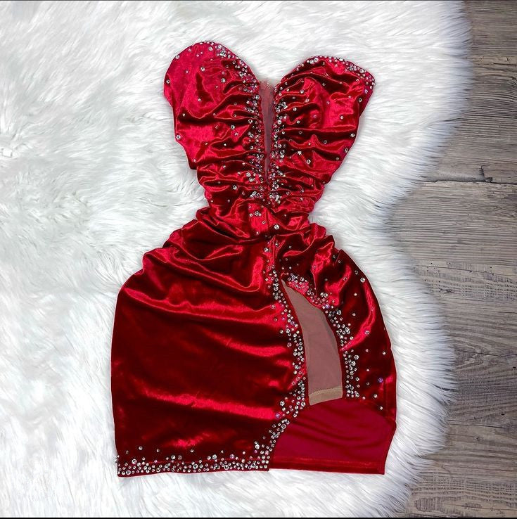 Short Prom Dresses Red Mini Homecoming Dresses Short Graduation Dresses fg6267 - View 2 | VelvetHem