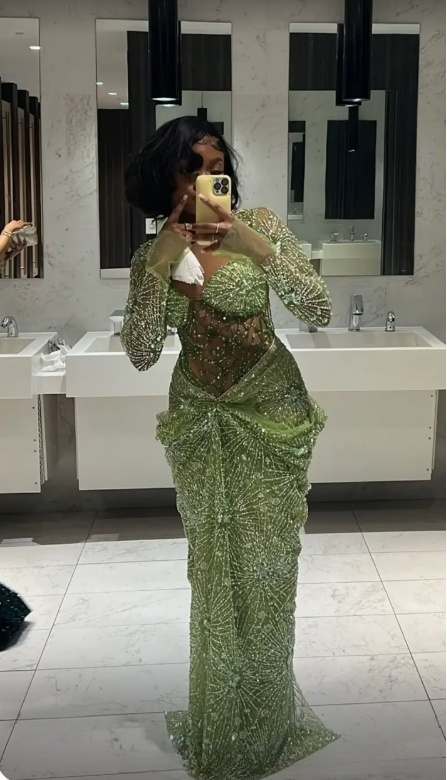 Green Long Prom Dresses Mermaid Evening Dress fg7082 - View 4 | VelvetHem