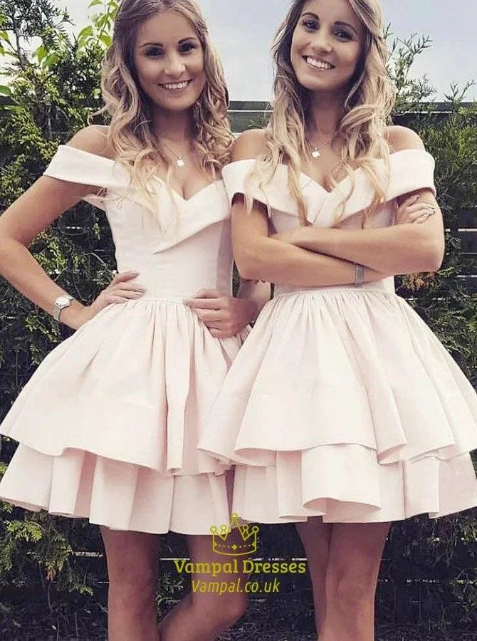 Tiered Homecoming Dress With Ruffles (ZD11688)