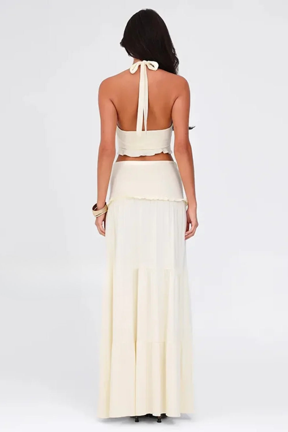 Modern Sleeveless Halter Twist Dress for Modern Fashion Wear