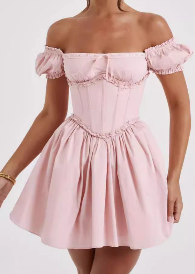 Am��lie Off Shoulder Corset Mini Dress