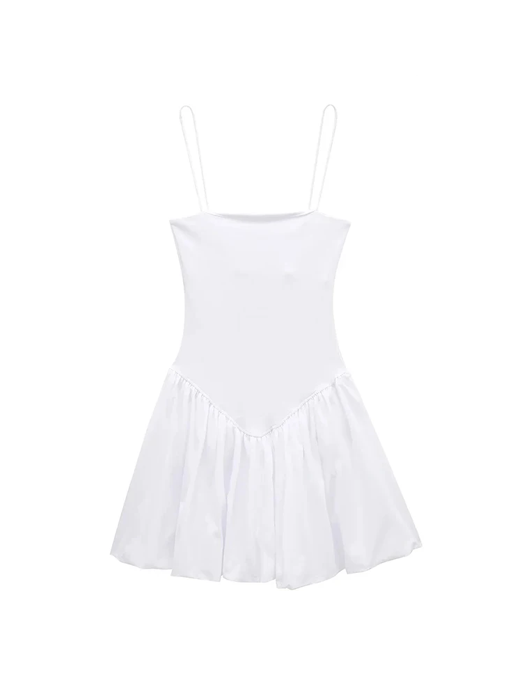 Iria Popelin-mini Dress Mit Puffrmeln for Women Day to Night Outfit