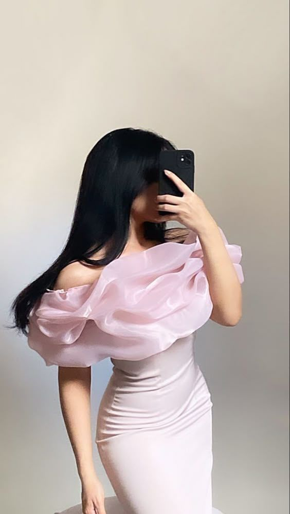 Classy Pink Off The Shoulder Sheath Evening Dress Sexy Party Dress