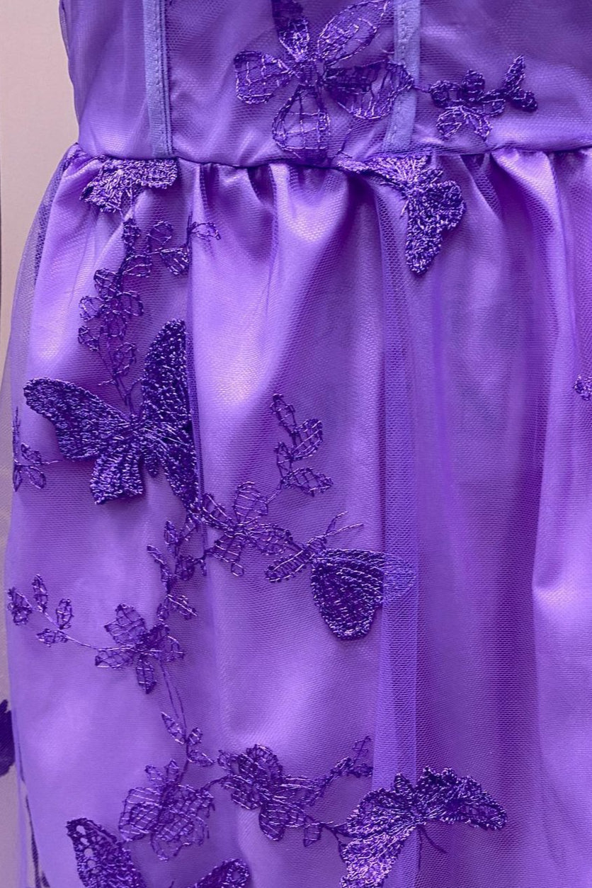 Sheer Tulle Spaghetti Dress with Relaxed Everyday Styling