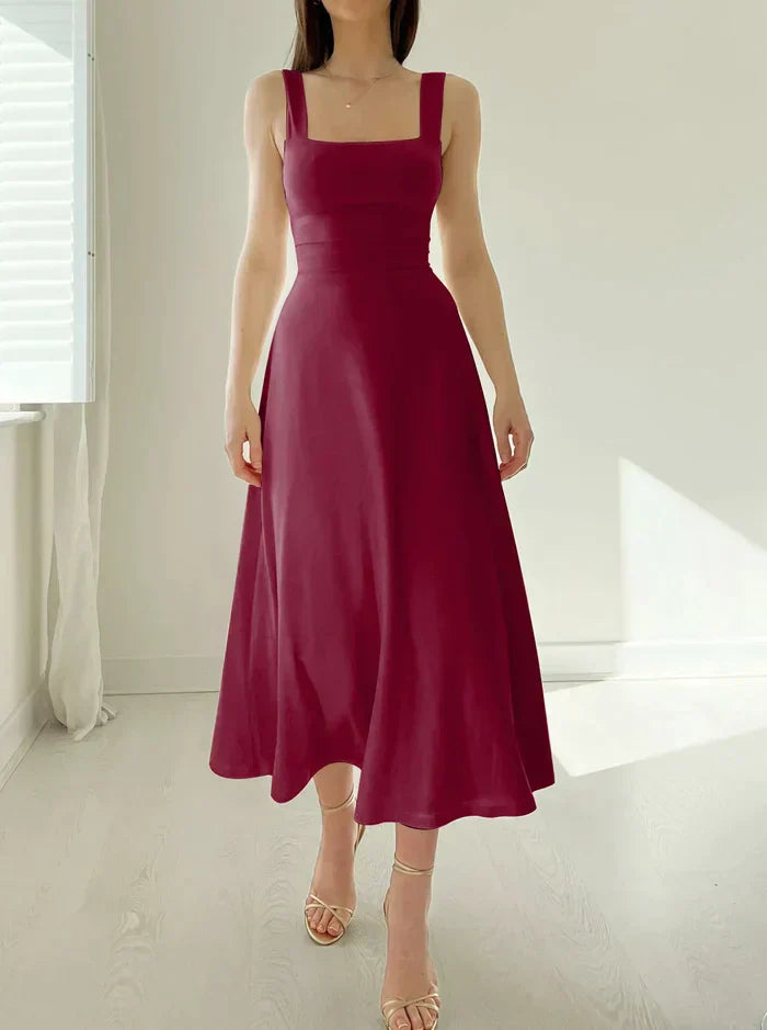 Johana Aesthetic Stylish Midi Dress Elevated Occasion Wear