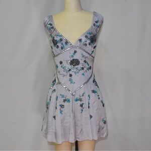 Pretty V Neck Blue Chiffon A Line Formal 8th Grade Homecoming Dress Birthday Outfits