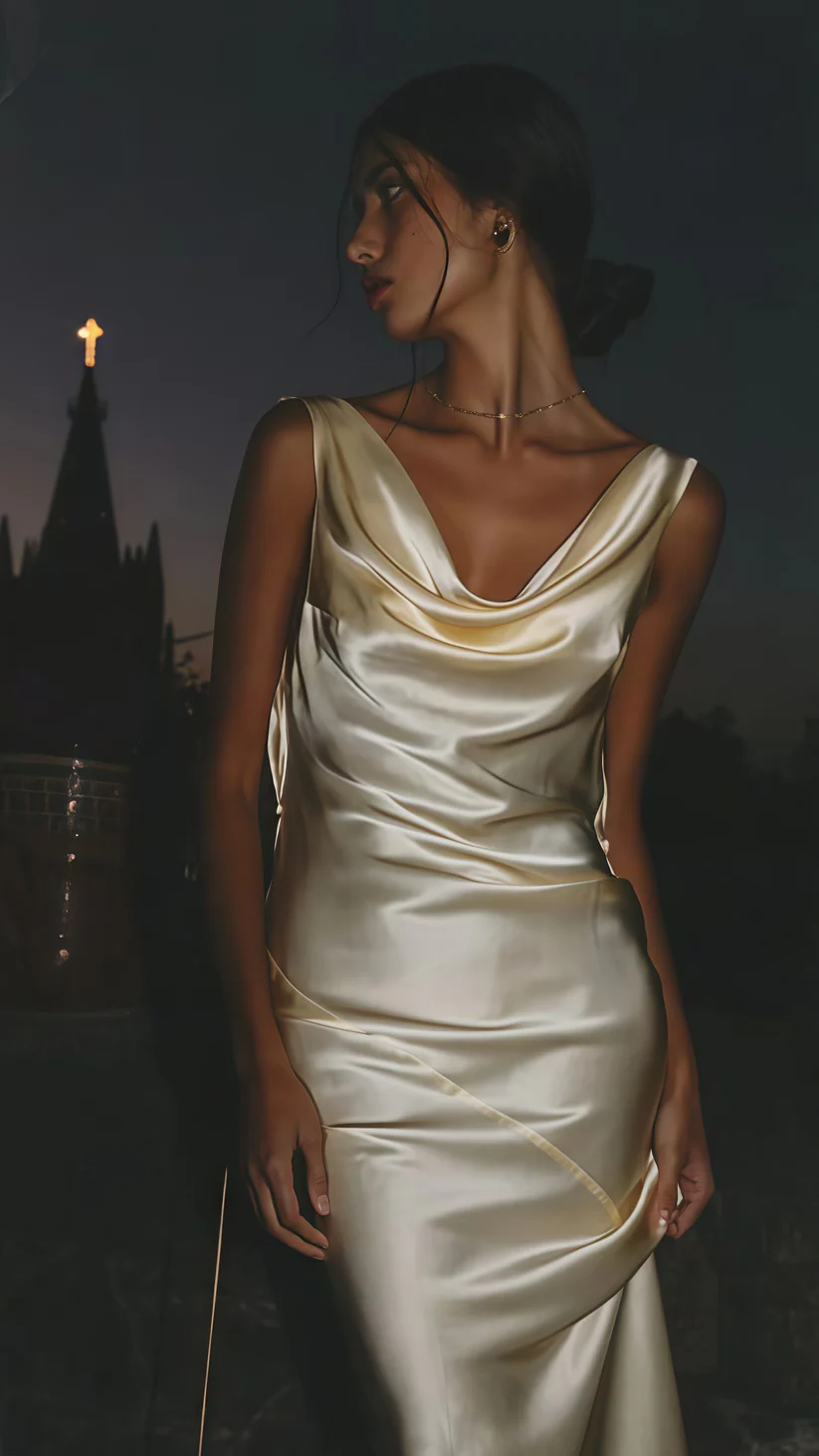 Simple Long Backless Sheath Evening Dress Formal Prom Dress