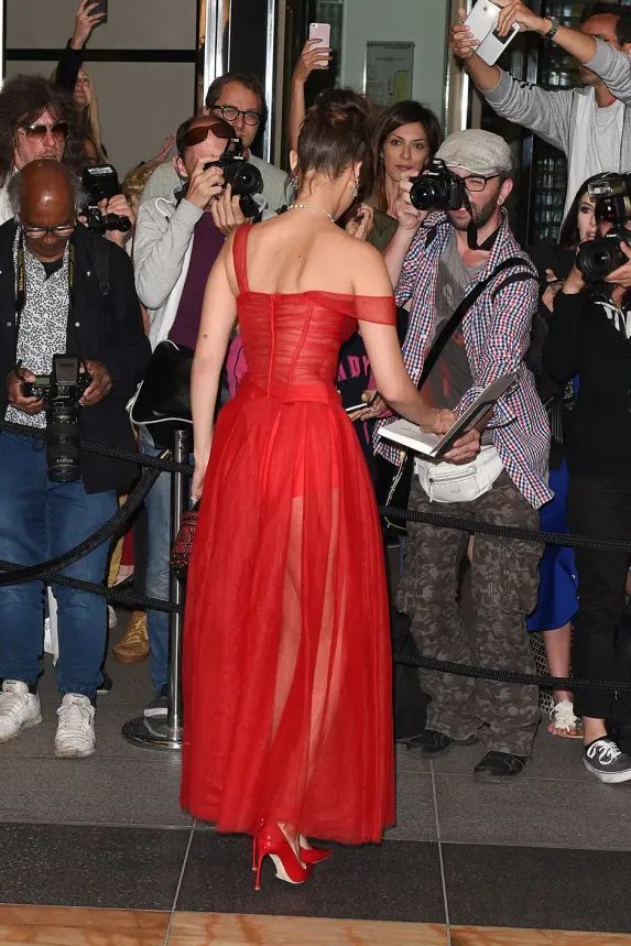 Sexy Red Evening Dress Vintage Tulle Prom Dress fg7247 - View 5 | VelvetHem