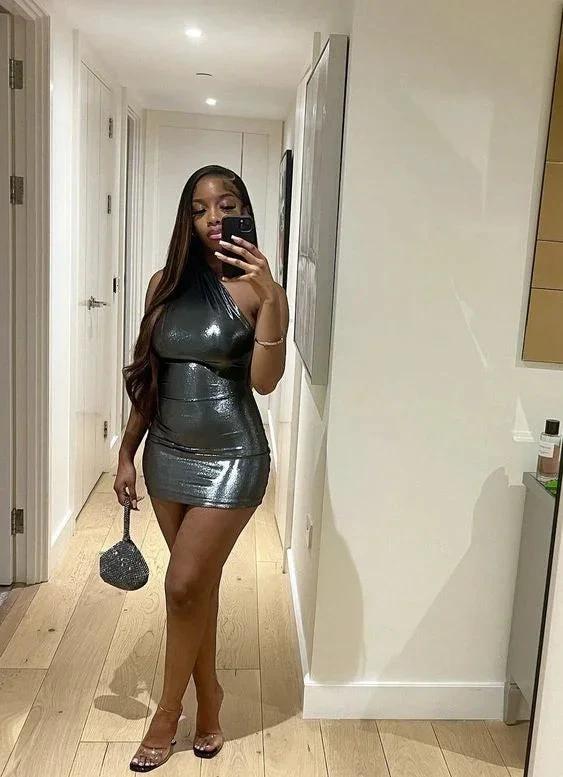 Sexy Party Dress For Black Girls Short Homecoming Dress Cocktail Dress Y1874 by simplepromdress