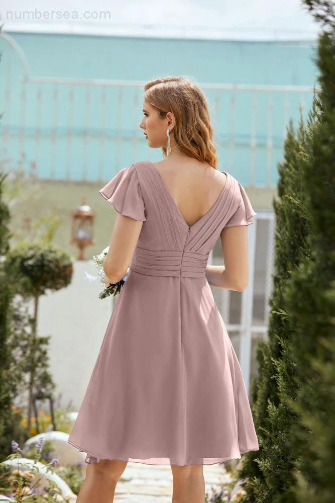 Knee Length Homecoming Dresses Formal Cocktail Prom Gown 28013 (ZD16946)