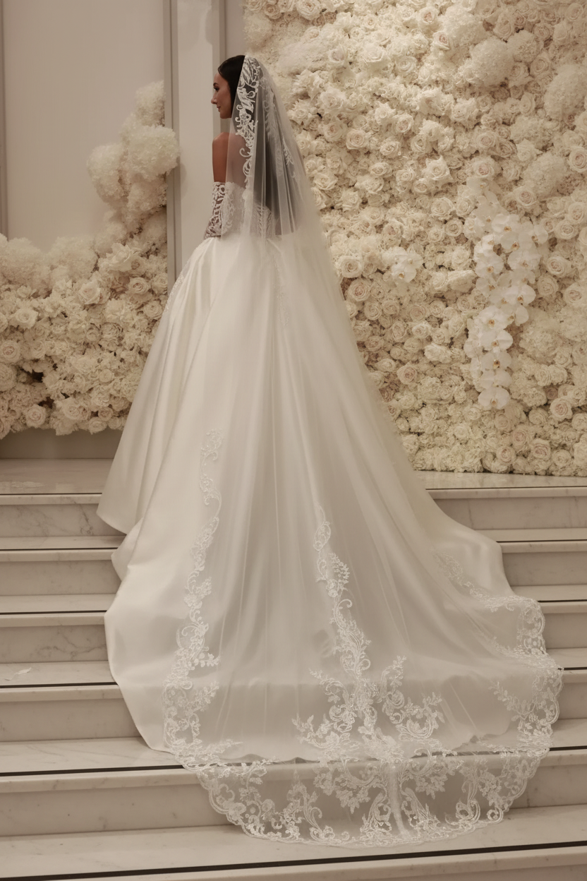 Arabic Lace Saudi Ball Gown Wedding Dress For Bride Strapless Pearls Satin Wedding Dresses Ruffle Dubai R Bridal Gowns Plus Size (ZD17412)
