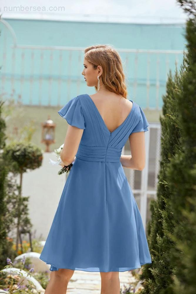 Knee Length Homecoming Dresses Formal Cocktail Prom Gown 28013 (ZD16946)