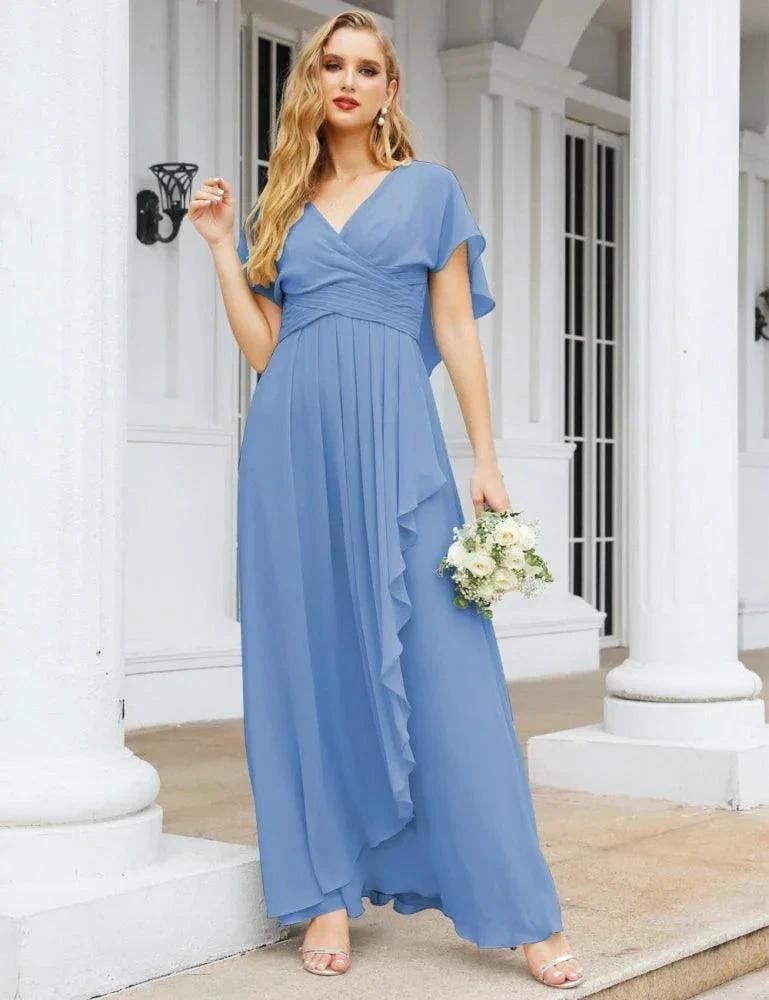 Numbersea Bridesmaid Dresses Backless Formal Prom Gowns for Evening Party Mother of The Bride Dress 28040 by numbersea