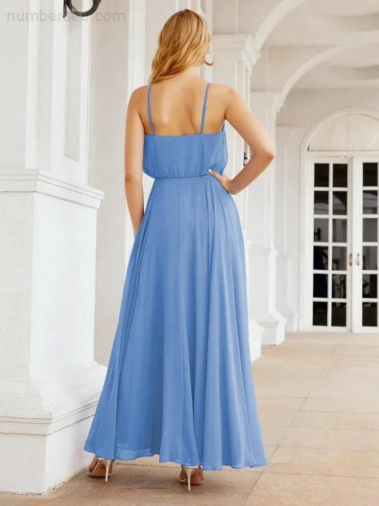 ZapDress  Halter Long Bridesmaid Dresses Formal A line Juniors Dress 28029 (ZD17029)