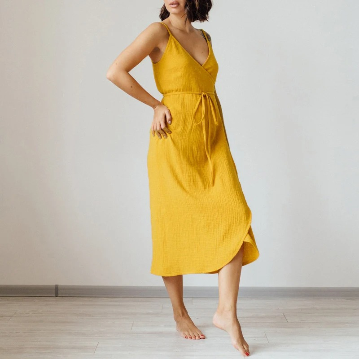 Helga Exclusive Summer Dress Made of Linen Boutique Collection