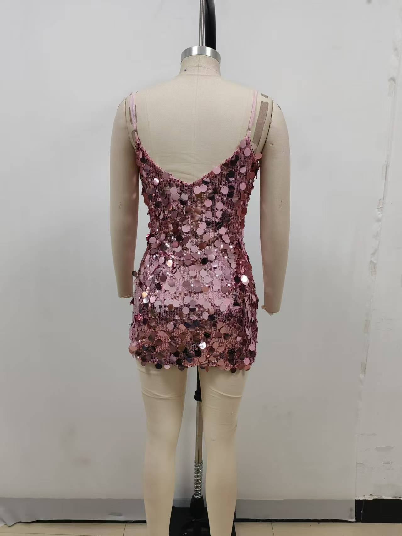 Shine On Mini Dress Pink
