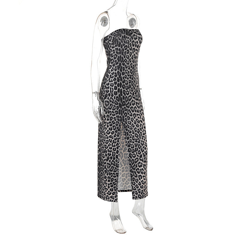 Severus Slit Dress Brown