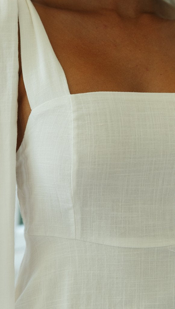 Pepper Pots Mini Dress White
