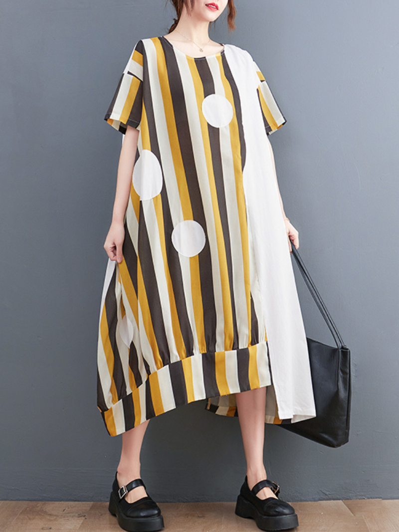You're A Dreamer Round Neck A-line Dress