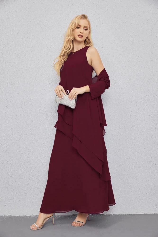 Mother of Bride Dresses with Open Front Lightweight Cardigan Formal Prom Gown 28081 by numbersea
