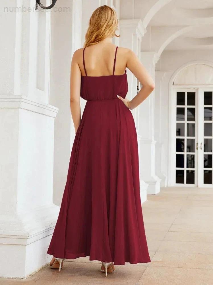 ZapDress  Halter Long Bridesmaid Dresses Formal A line Juniors Dress 28029 (ZD17029)