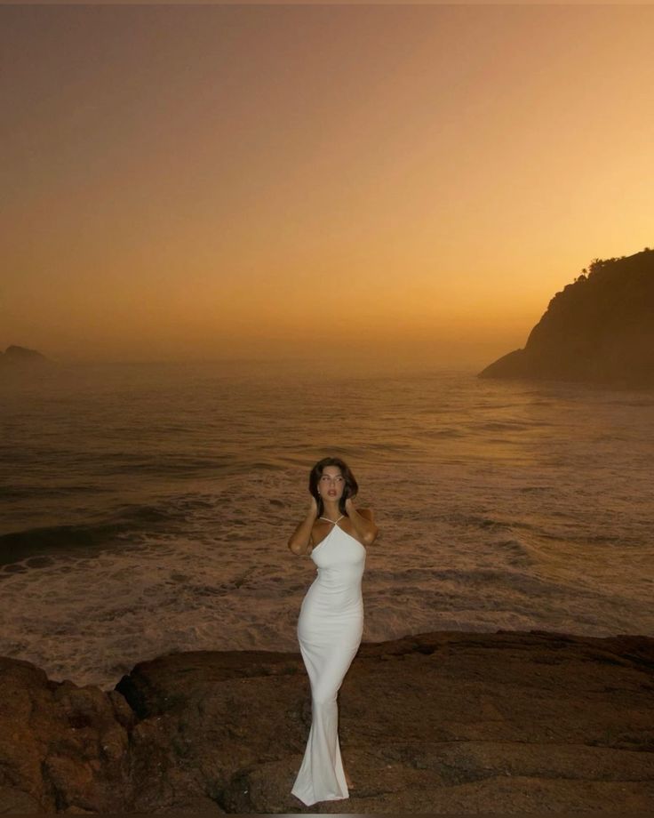 Simple Spaghetti Straps Long White Evening Dress fg6866 - View 6 | VelvetHem