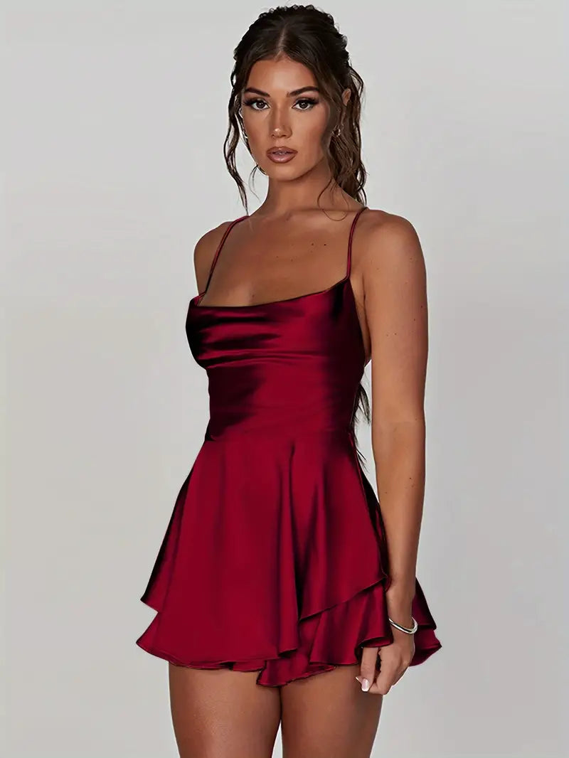 Ariana Timeless Seductive Silk Cocktail Dress Statement Occasion Edit