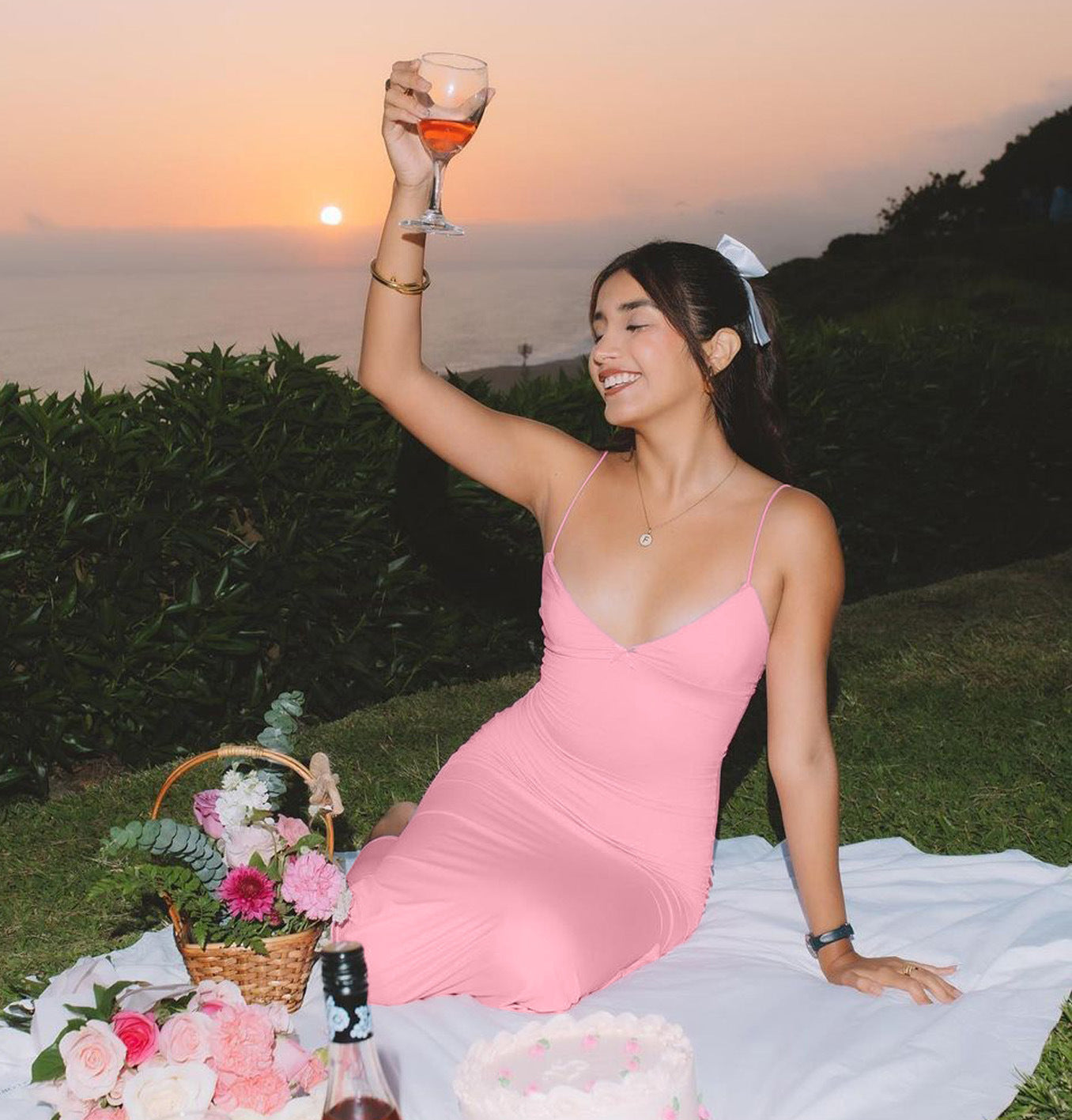 Harrison Maxi Dress Pink