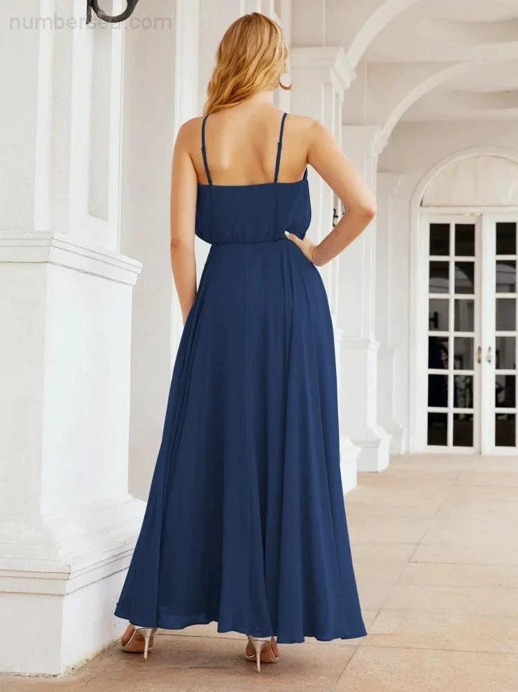 ZapDress  Halter Long Bridesmaid Dresses Formal A line Juniors Dress 28029 (ZD17029)