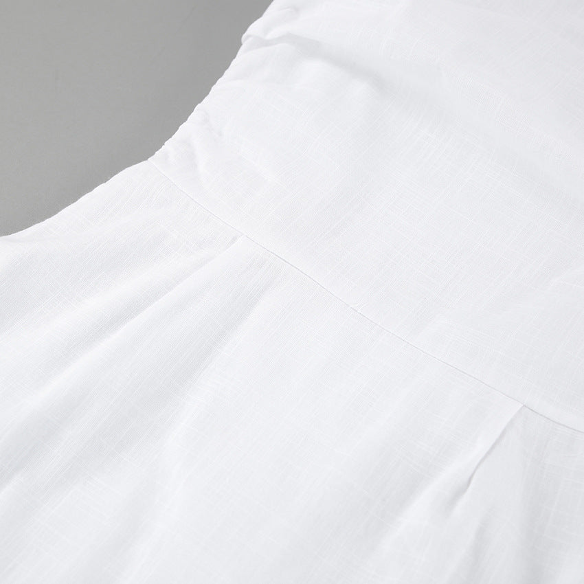 Greece Babe Mini Dress White