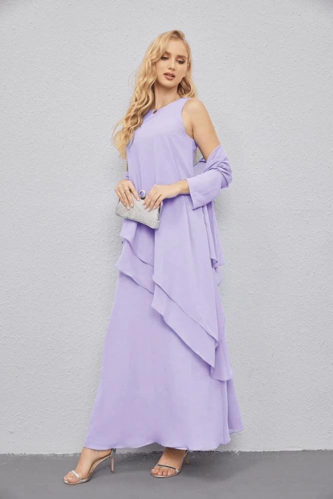 Mother of Bride Dresses with Open Front Lightweight Cardigan Formal Prom Gown 28081 by numbersea