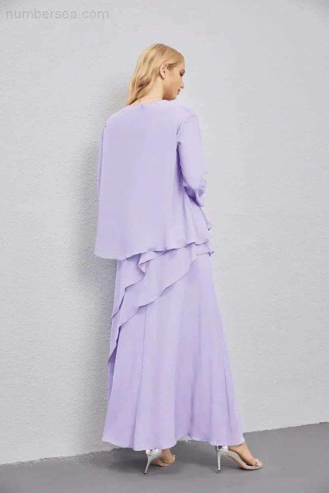 Mother of Bride Dresses with Open Front Lightweight Cardigan Formal Prom Gown  28081 (ZD16990)