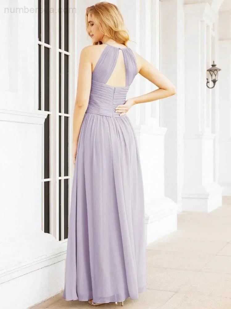 ZapDress Sleeveless Bridesmaid Dresses Long Prom Gown Zipper with Keyhole Back 28056 (ZD17040)