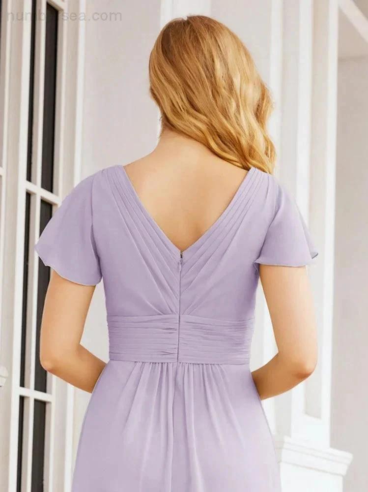 ZapDress Formal Prom Gowns for Mother of The Bride Cap Sleeves Bridesmaid Dress 28047 (ZD16958)