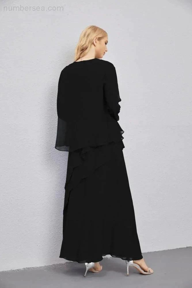 Mother of Bride Dresses with Open Front Lightweight Cardigan Formal Prom Gown  28081 (ZD16990)