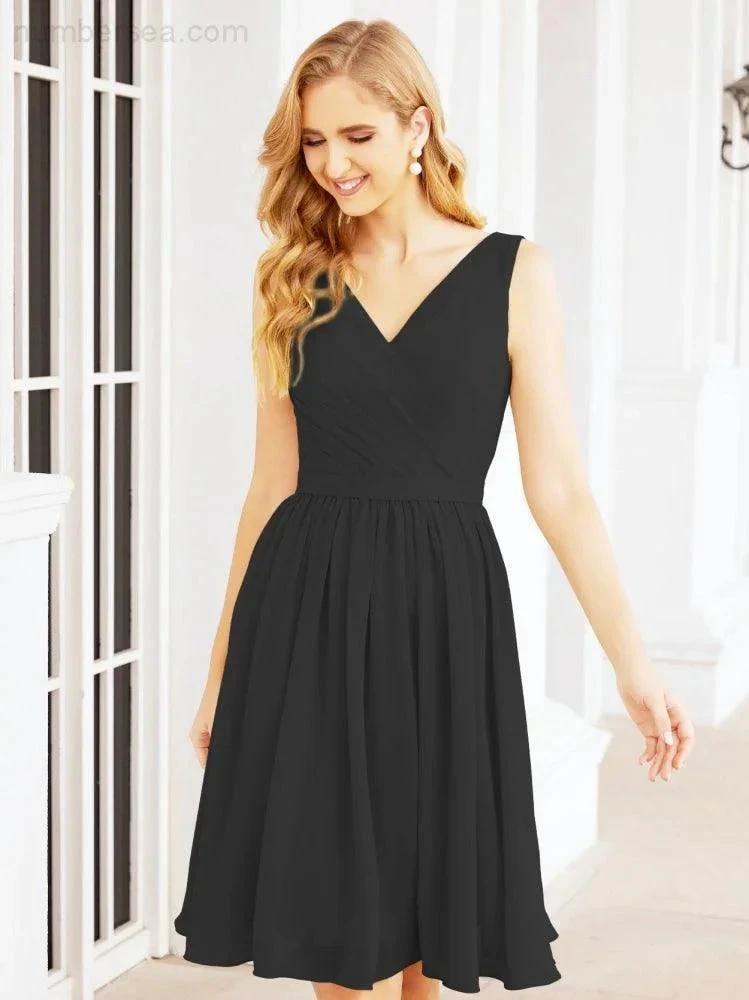 ZapDress Homecoming Dresses Knee Length Skirt V Back 28062 (ZD16943)