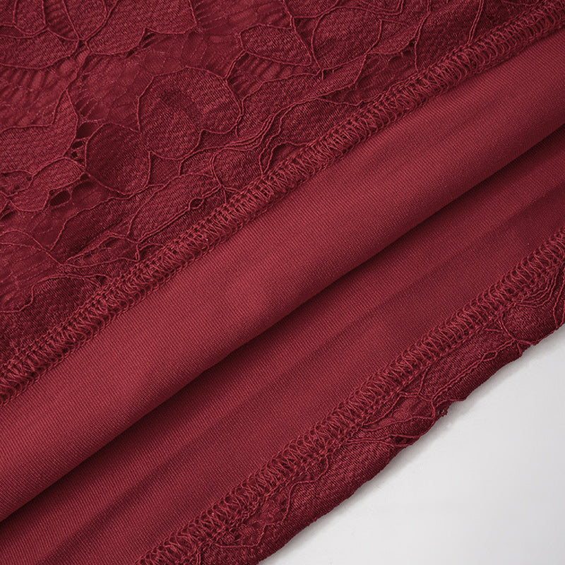 Ingram Mini Dress Maroon